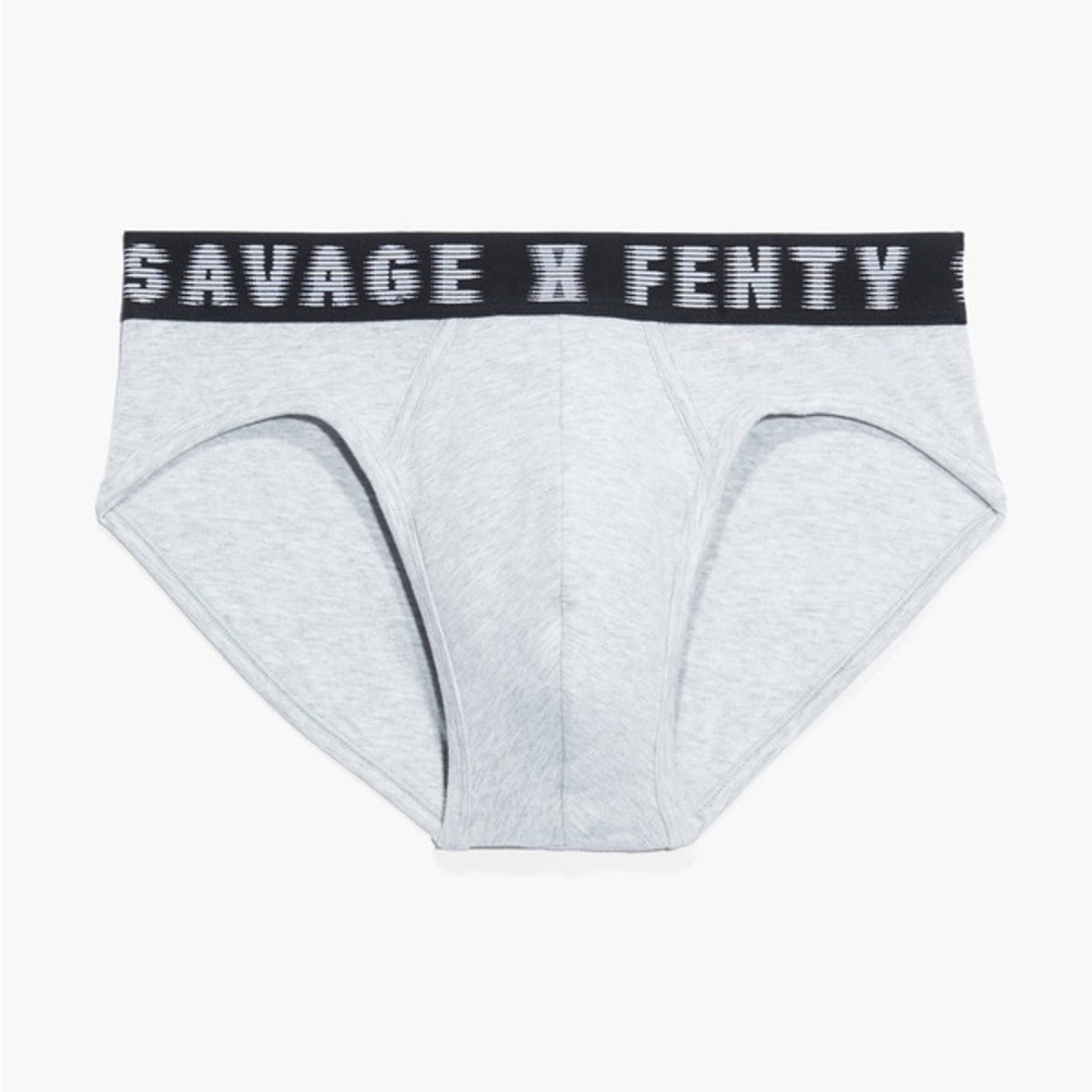 Savage X Fenty Gray Briefs with Contoured Pouch